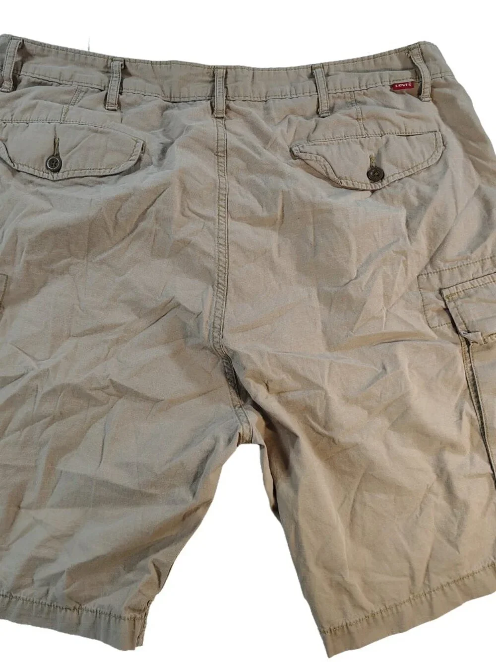 Men's Tan Size 38 Pocketed Trail Ready Levi Strauss & Co. Cargo Shorts